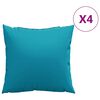 vidaXL Blazine za kavč 4 kosi modre 60x60 cm blago