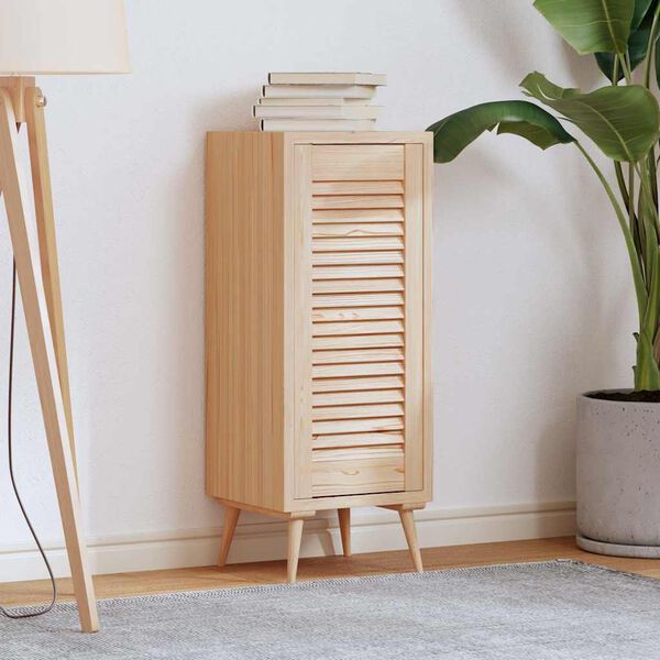 vidaXL Vrata za omarico z letvicami 69x29,5 cm trdna borovina