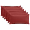 vidaXL Prevleka za blazino 6 kos HOUTEN Vinorodna rdeča 40 x 70 cm