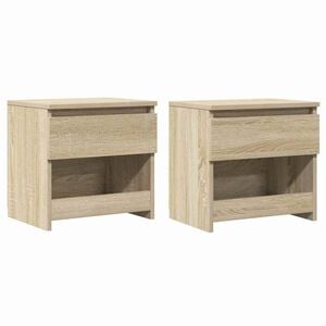 vidaXL Nočna omarica 2 kosa sonoma hrast 40x30x39 cm iverna plo&scaron;ča