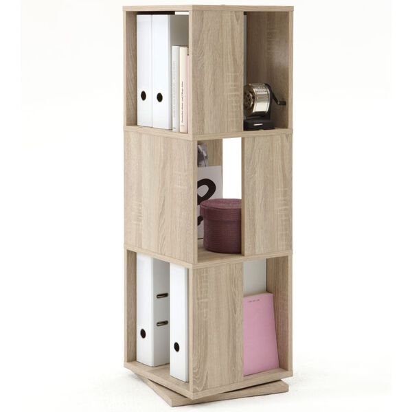 FMD Vrtljiva arhivska omara odprta 34x34x108 cm barva hrasta