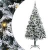 vidaXL Umestno božično drevo Bela 240 cm PVC, jeklo in plastika