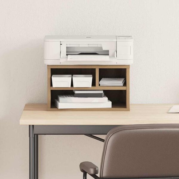 vidaXL Stojalo za tiskalnik Umetni hrast 40 x 32 x 22,5 cm