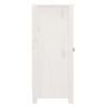 vidaXL Komoda bela 39x35x80 cm trdna borovina