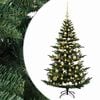 vidaXL Umetna božična jelka z bučko 120 cm 150 LED Toplo bela