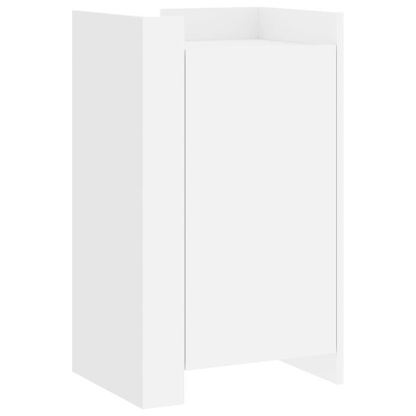 vidaXL Komoda bela 45x35x75 cm inženirski les