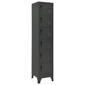 vidaXL Omara s ključavnico antracitna 38x40x180 cm jeklo