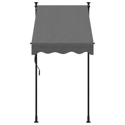 vidaXL Zložljiva tenda antracit 100x150 cm tkanina in jeklo