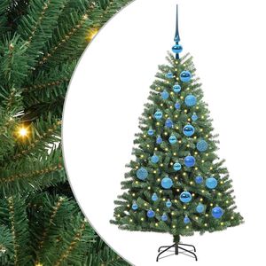 vidaXL Umetno Zložljivo Božično Drevo Zelena 120 cm PVC in kovina