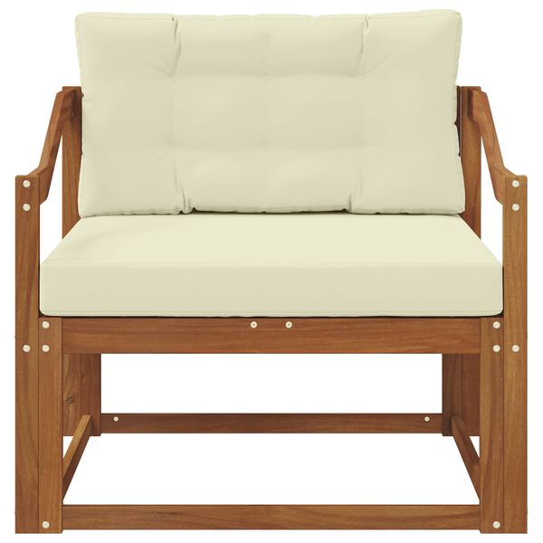 vidaXL Srednji zunanji kavč Masiven les akacije Naravna