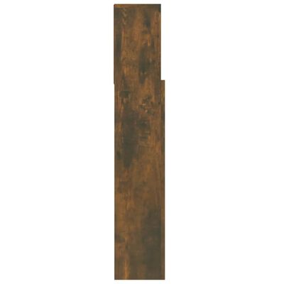 vidaXL Vzglavna omarica dimljeni hrast 100x19x103,5 cm