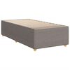 vidaXL Box spring postelja z vzmetnico taupe 80x200 cm blago