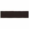 vidaXL Mizna plo&scaron;ča te. rjava 200x50x(2-4)cm obdelana trdna hrastovina