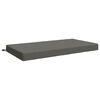 vidaXL Blazina za sedež SOEST 100% poliester Siva 120 x 80 x 10 cm