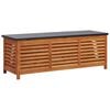 vidaXL Vrtna &scaron;katla za shranjevanje 150x50x55 cm evkaliptusov les