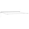 vidaXL Električni zložljivi okvir tende Bela 4,5 &times; 3,5 m Jeklo