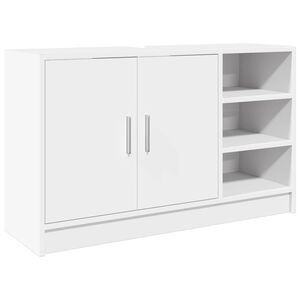 vidaXL Omarica za umivalnik bela 90x29x55 cm inženirski les