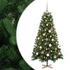 vidaXL Umetna božična jelka z bučko 120 cm 150 LED Toplo bela PVC