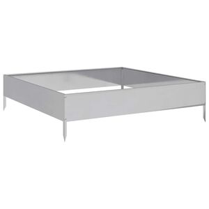 vidaXL Vrtna visoka greda 100x100x26 cm pocinkano jeklo
