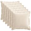 vidaXL Prevleka za blazino 6 kos HOUTEN Krem 35 x 35 cm