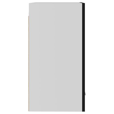 vidaXL Viseča omarica črna 39,5x31x60 cm iverna plošča