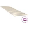 vidaXL Nadomestne letvice za posteljo s 34 letvicami 2 kosa 80x200 cm