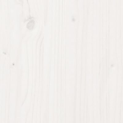vidaXL Miza za sajenje s polico bela 108x50x75 cm trdna borovina