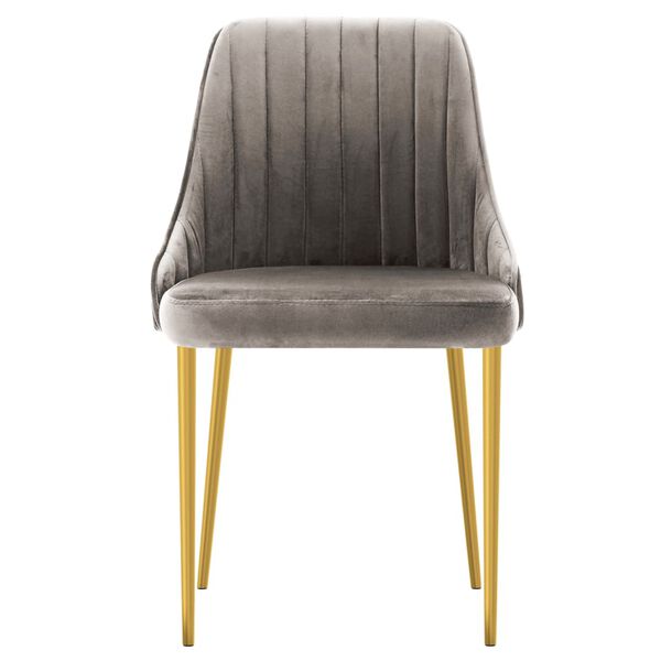 vidaXL Jedilni stoli 4 kosi svetlo siv žamet