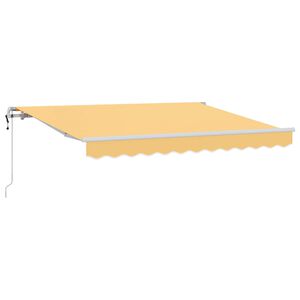 vidaXL Vlečna tenda Pe&scaron;čena 600 &times; 300 cm Tkanina in aluminij