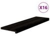 vidaXL Podloge za stopnice 16 kosov rjave 90x25x2 cm trdna hrastovina