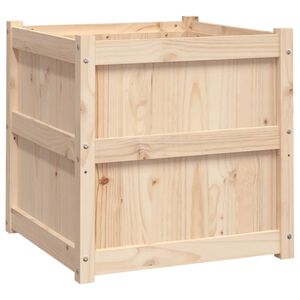 vidaXL Vrtno cvetlično korito 60x60x60 cm trdna borovina