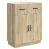 vidaXL Strani &scaron;al Sonoma hrast 66 x 34,5 x 87 cm Inženirski les
