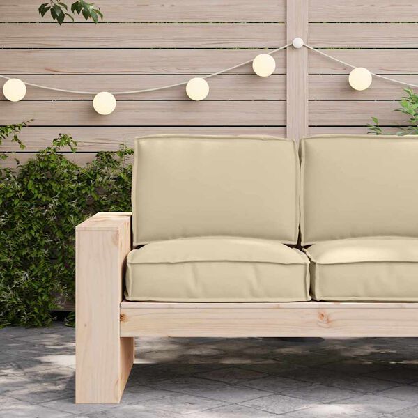 vidaXL Set blazin za palete 2 pcs Bež Oxford tkanina