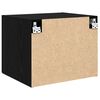 vidaXL Omarica na steni Črni hrast 50 x 42,5 x 40 cm Konstruiran les