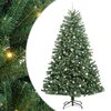 vidaXL Umetno Zložljivo Božično Drevo Zelena 240 cm PVC in kovina