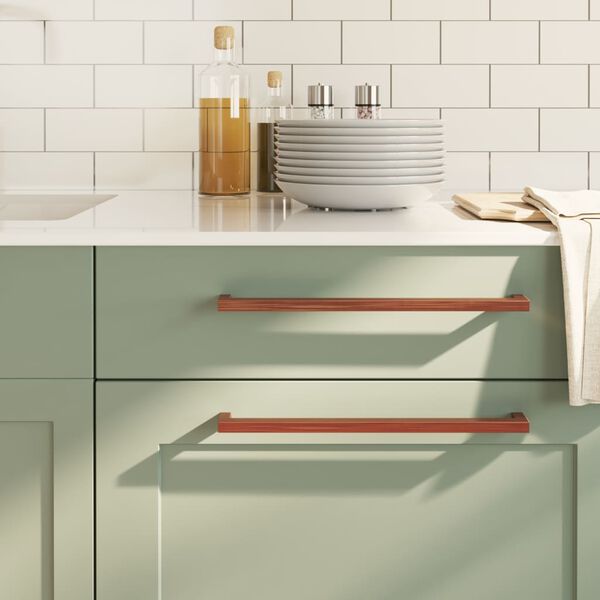 vidaXL Ročaji za omarico 5 kosov bron 320 mm nerjaveče jeklo