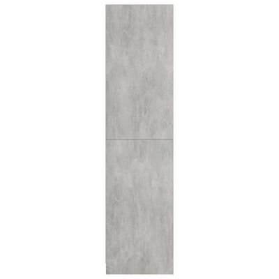 vidaXL Garderobna omara betonsko siva 100x50x200 cm iverna plošča
