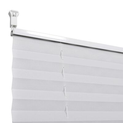 Plise Harmonika Zavese velikost 80 x 125 cm Bele barve