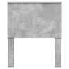 vidaXL Vzglavje z vzglavjem Betonsko siva 80 cm Konstruiran les