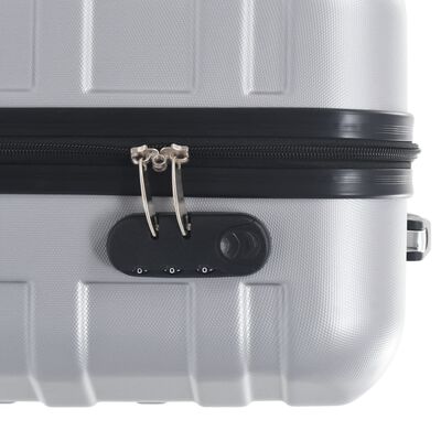 vidaXL Trdi potovalni kovčki 2 kosa srebrni ABS