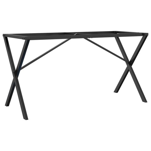 vidaXL Noge za jedilno mizo X-okvir 140x60x73 cm jeklo
