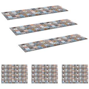 vidaXL Podloge za stopnice 15 kos 76 x 20 cm Modra Poliester