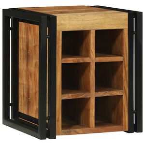 vidaXL Stojalo za vino 35 x 35 x 39 cm Masiven les akacije