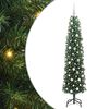 vidaXL Umestno božično drevo Zelena 180 cm PVC in Jeklo in Plastika