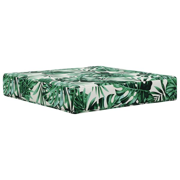 vidaXL Zunanja blazina za kavč 3 pcs Vzorec lista Poliester