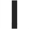 vidaXL Knjižna omara črna 70x36x189 cm inženirski les