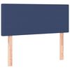 vidaXL Box spring postelja z vzmetnico modra 100x200 cm blago