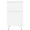 vidaXL Komoda bela 40x35x70 cm inženirski les