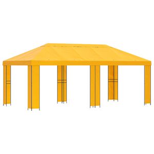 vidaXL Vrtna paviljon 6 x 3 m Rumena Poliester in jeklo 190