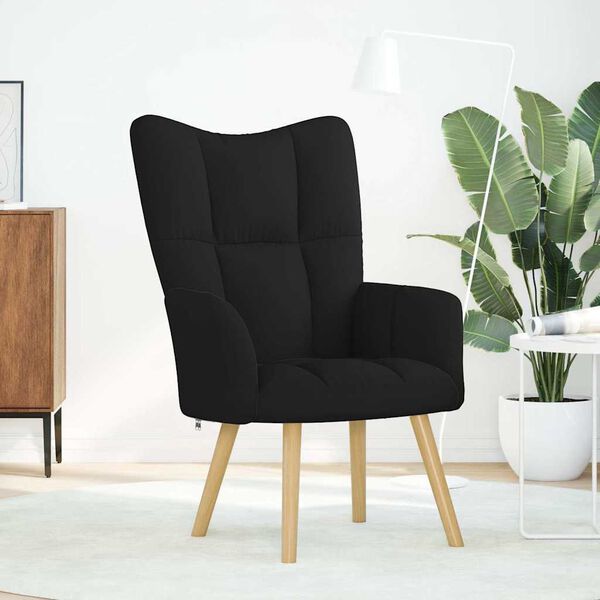 vidaXL Stol za spro&scaron;čanje črno blago